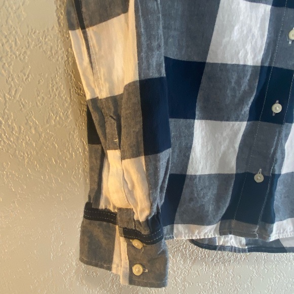 Tommy Hilfiger Navy Buffalo Plaid Shirt - Picture 2 of 6